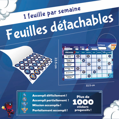 Tableau de Récompenses Halibel - Aide l’Enfant dans Son comportement et sa Routine